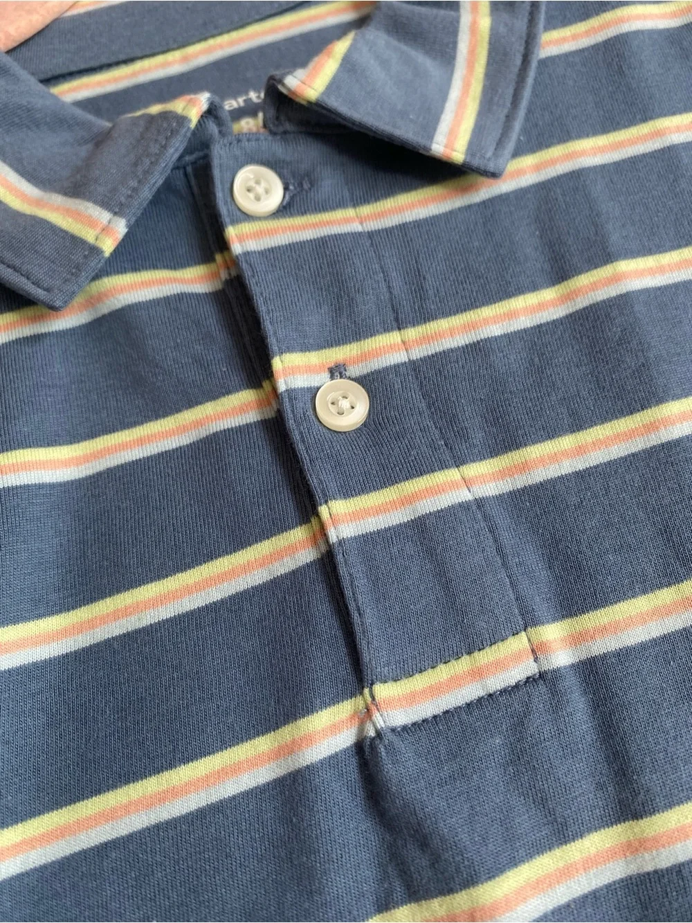 Carter's Blue Striped Polo Shirt for Kids NWT Size 8